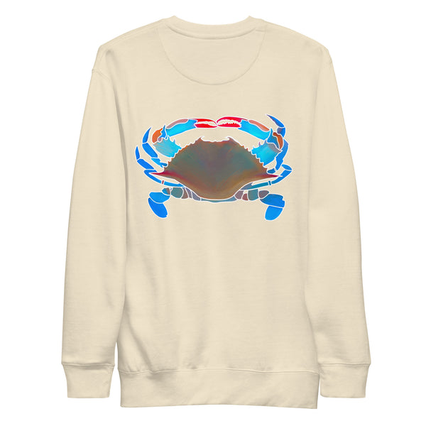 Crabby Embroidered Crew Neck Sweatshirt