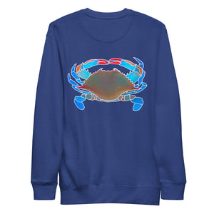 Crabby Embroidered Crew Neck Sweatshirt